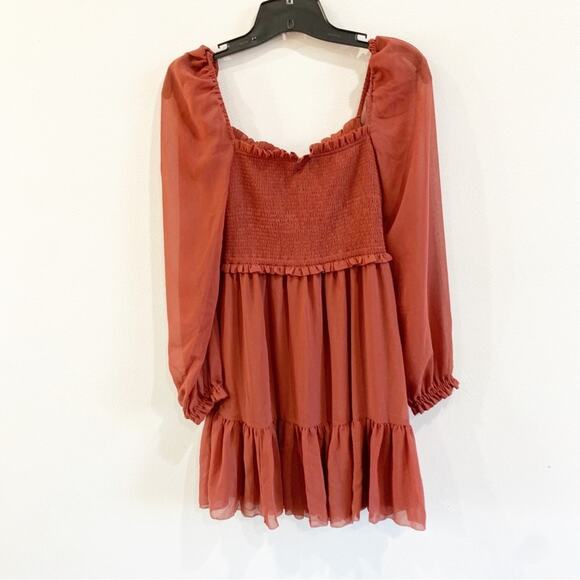 NWT Aritzia Tempest mini dress Carmine Red Size Small - Picture 2 of 11